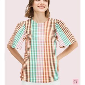 COPY - Kate spade rainbow plaid top